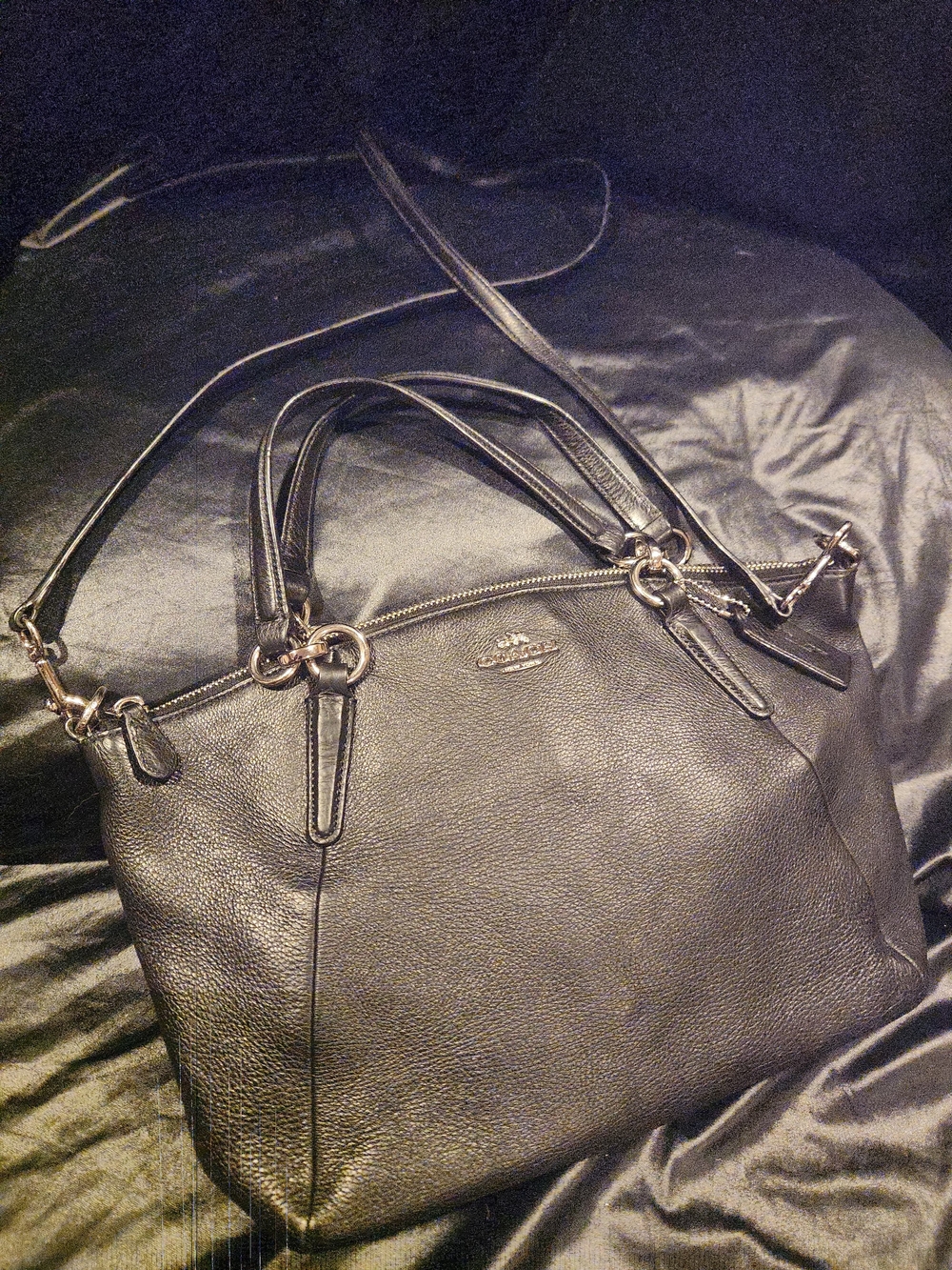 Coach Black Leather Kelsey Satchel - Classic Women's Bag